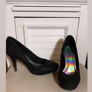 Silver Slipper Heels